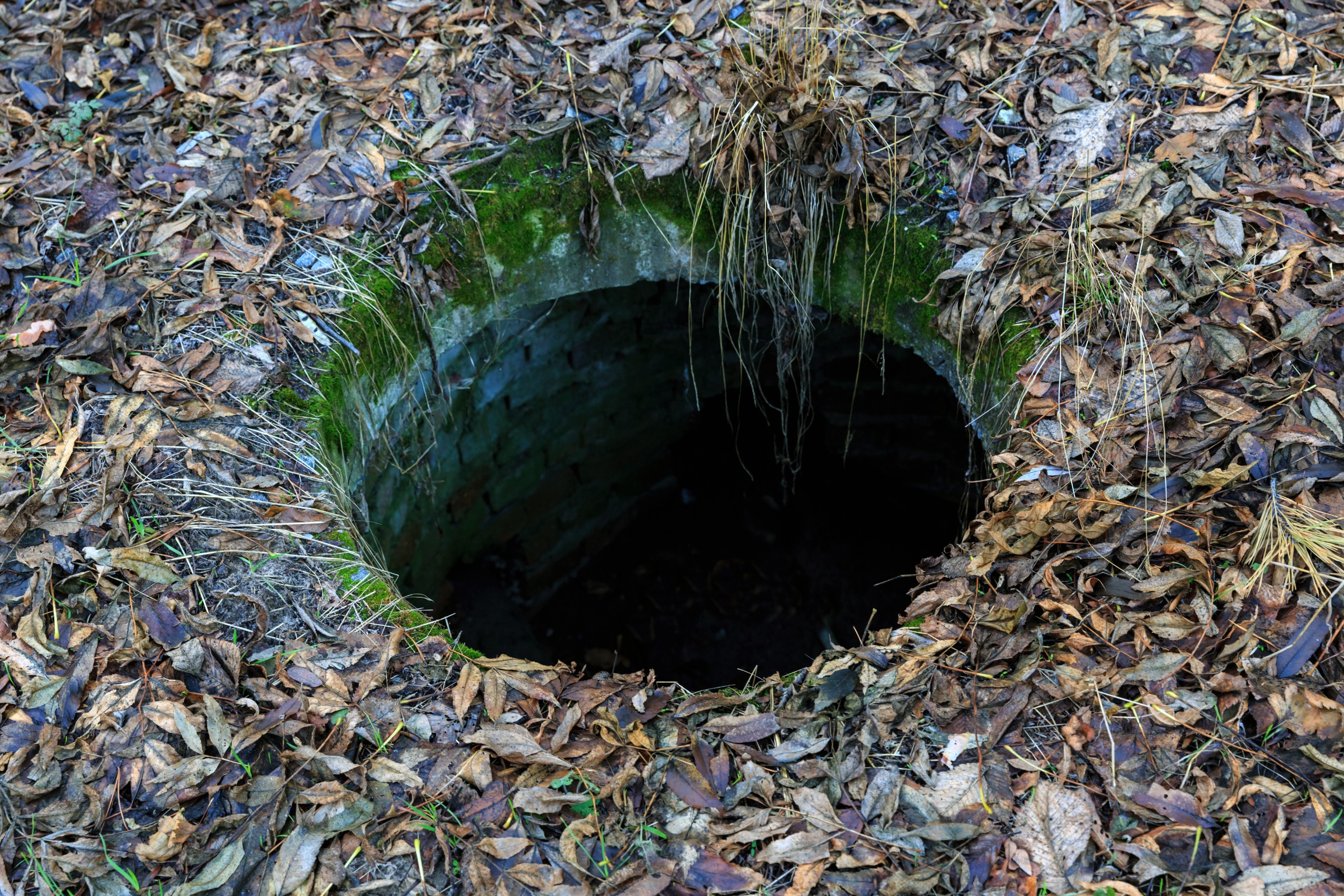 old abandoned manhole
